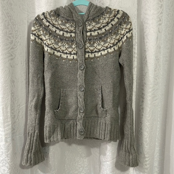 ASO Hermione Granger Zara Fair Isle Cardigan in Deathly Hallows - Picture 2 of 4